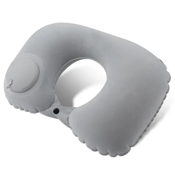 Logo Self-Inflating U Pillow for Travel