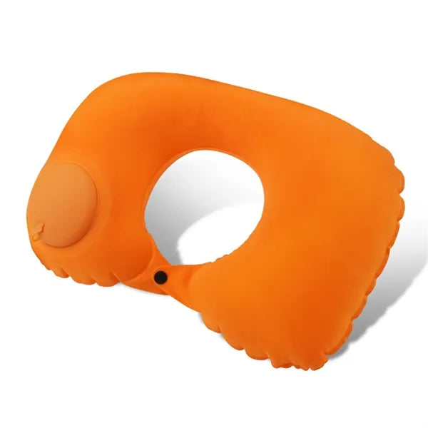 Logo Self-Inflating U Pillow for Travel
