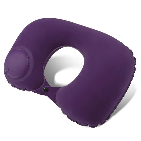 Logo Self-Inflating U Pillow for Travel