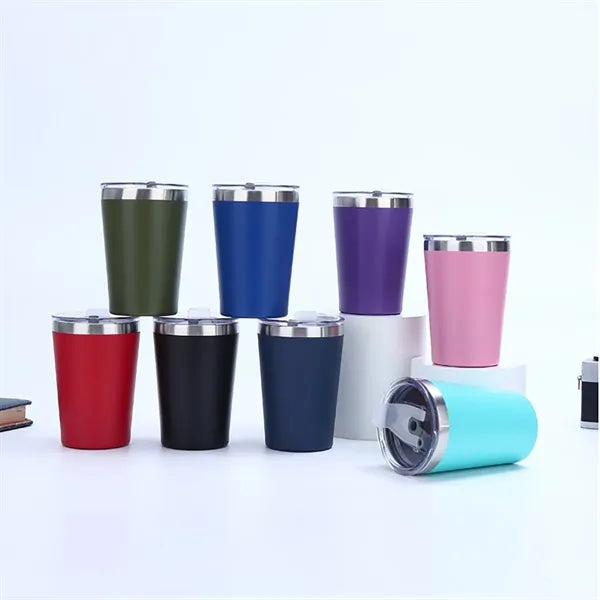 12Oz. Stainless Steel Insulated Travel Mug W/ Lid