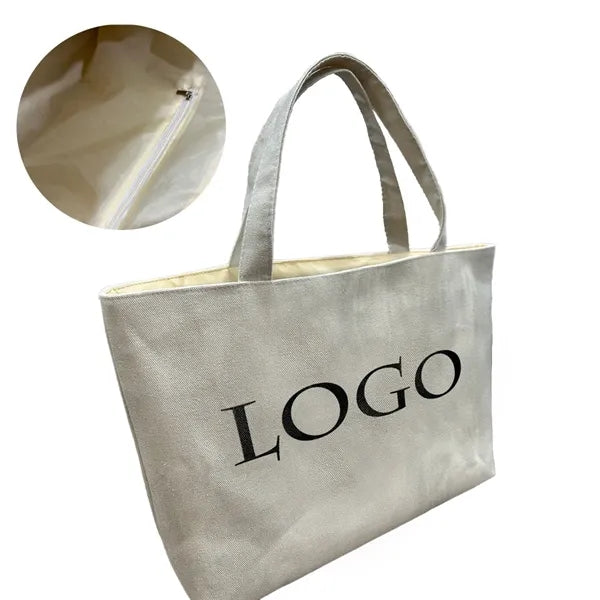 Waterproof Canvas Tote Bag With Pockets For Commuters