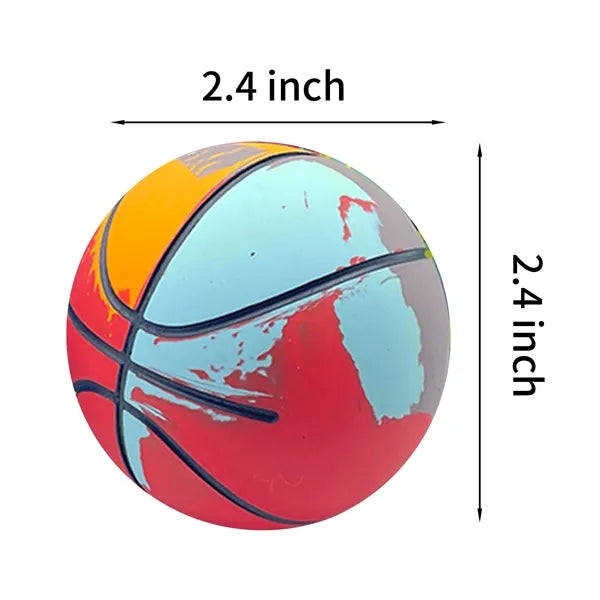 Rubber Bouncy Ball Mini Basketball Dog Toy