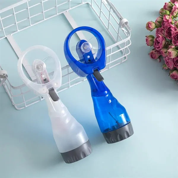 Handheld Misting Fan With Water Spray Cooling