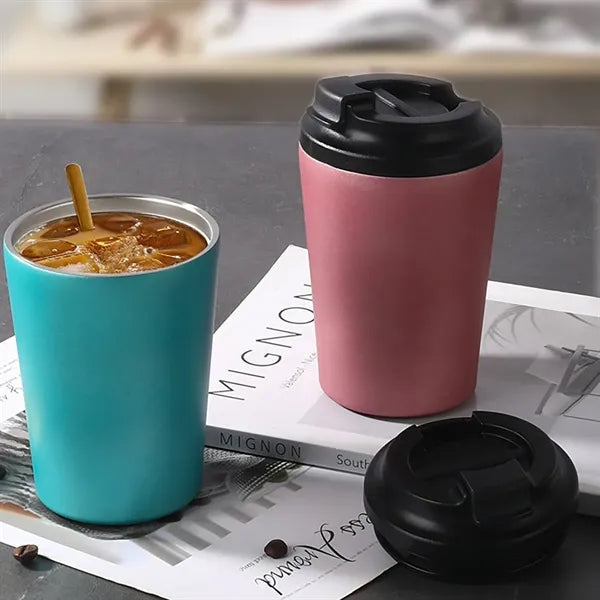 12oz Stainless Steel Travel Mug W/ Leak-Proof