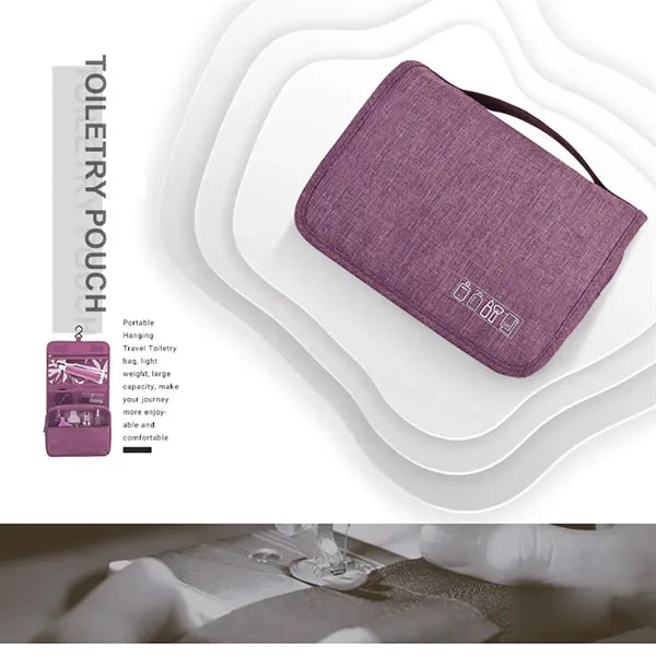 Foldable Travel Compact Hanging Toiletry Organizer Bag