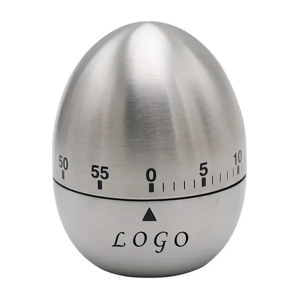 Stainless Steel Mechanical Egg Shape Timer