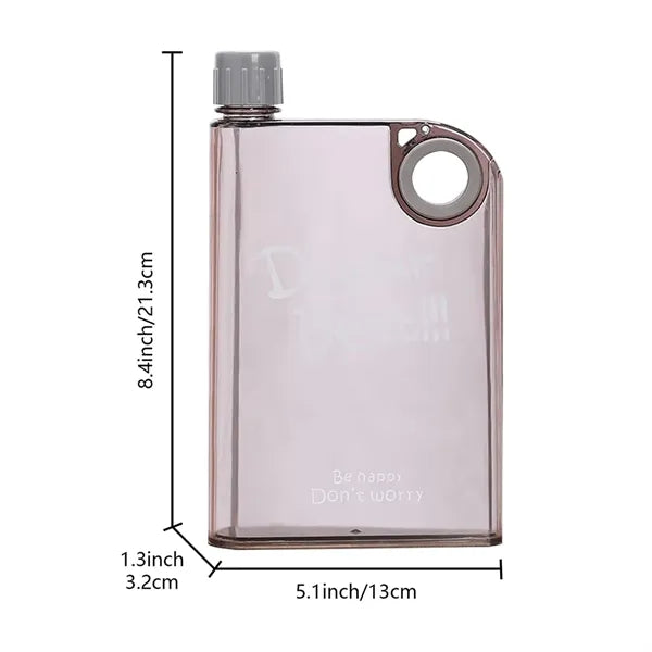 A5 Round Hole Portable Flat Water Cup