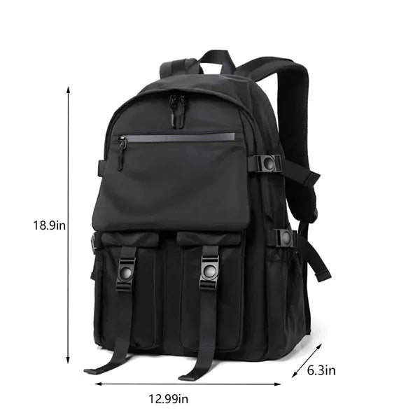 Nylon Backpack With Multi-pocket
