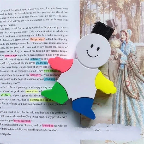 Cartoon Bookmark Brush W/ Watercolor Pen Arms