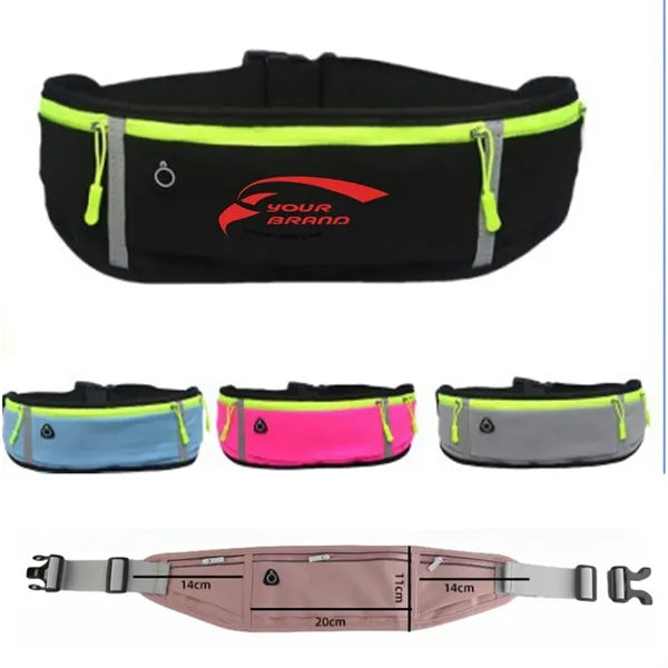 Outdoor Sports Waist Bag W/ Headphone Hole