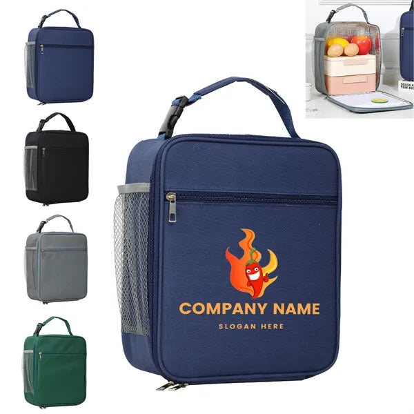 Foldable Solid Cooler with Buckle-Clip Handle and Pockets