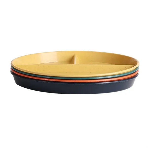 Unbreakable Wheat Straw Divided Plate