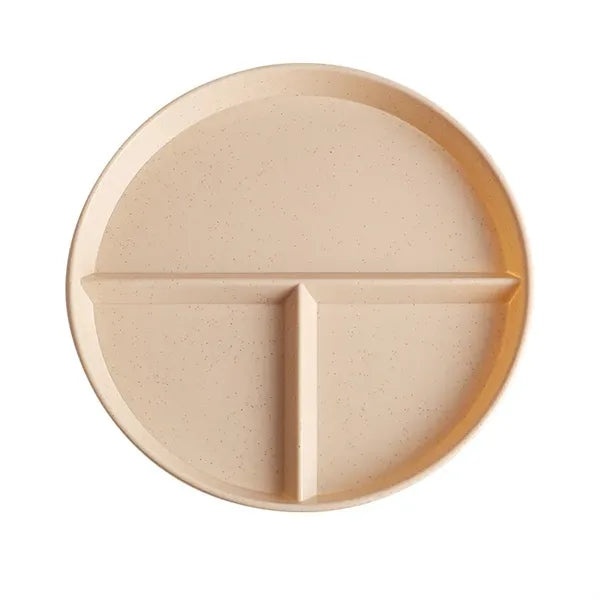 Unbreakable Wheat Straw Divided Plate