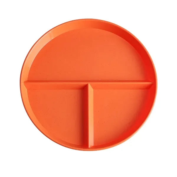 Unbreakable Wheat Straw Divided Plate