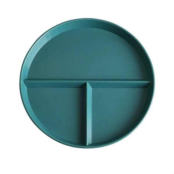 Unbreakable Wheat Straw Divided Plate