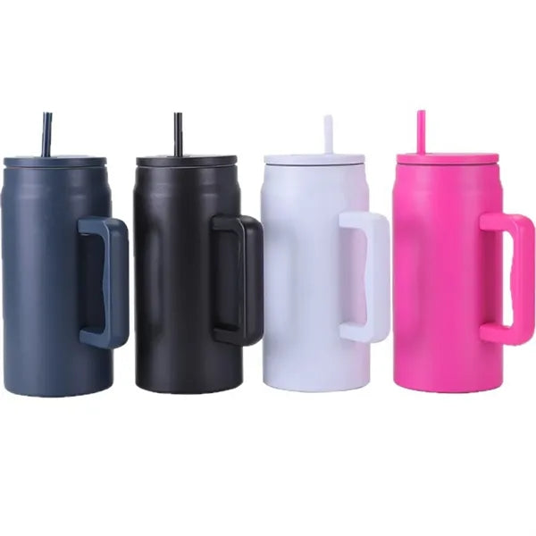 50Oz. Water Bottle W/ Straw And Handle Tnmblers