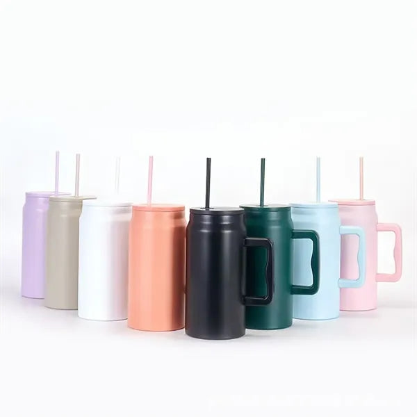 50Oz. Water Bottle W/ Straw And Handle Tnmblers