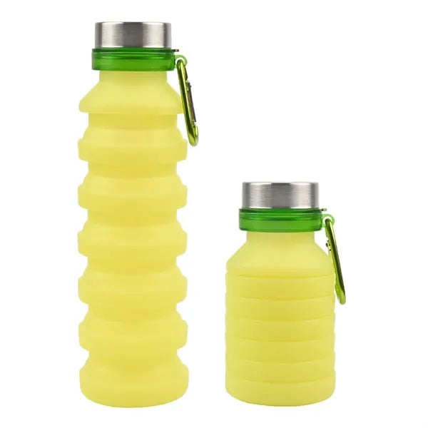 Stretched state 18Oz Collapsible Silicone Water Bottle