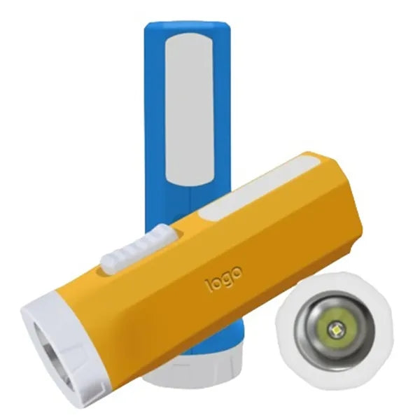 LED flashlight with side light