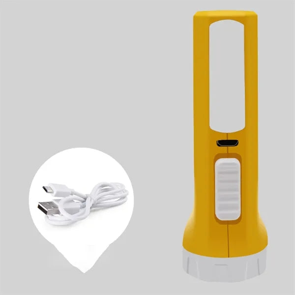 LED flashlight with side light