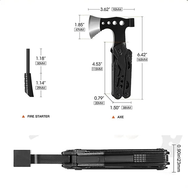 Outdoor Portable Multi-Function Folding Axe Plier