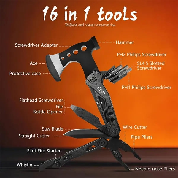 Outdoor Portable Multi-Function Folding Axe Plier