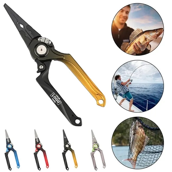 Self-Locking Fishing Pliers Braided Line Cutter Fish Lure Re