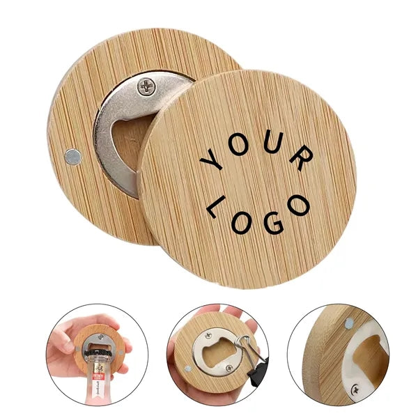Magnetic Bamboo Bottle Opener
