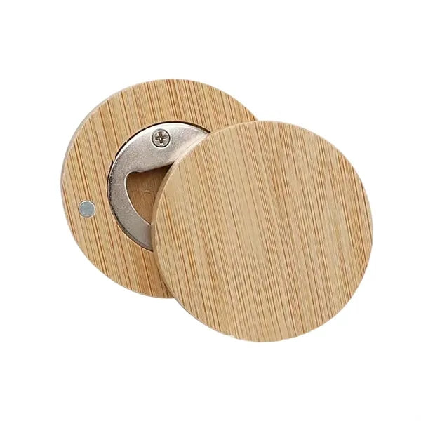 Magnetic Bamboo Bottle Opener