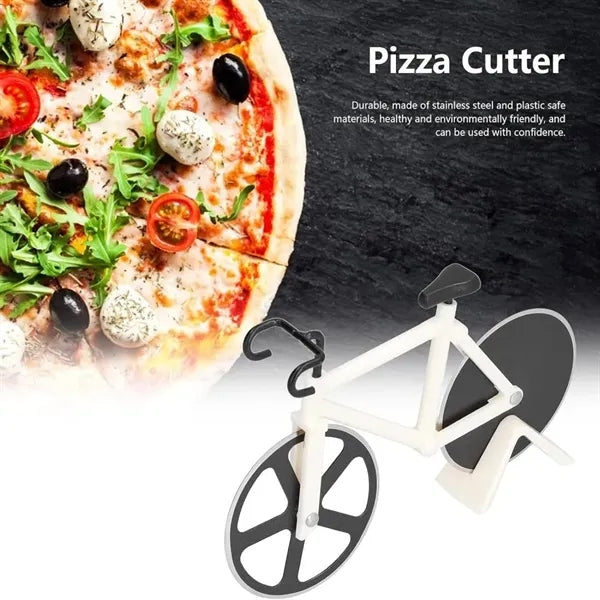 BikeShaped Stainless Steel Pizza Roller