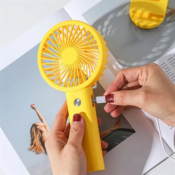 3 Speeds Mini Portable Fan with Base