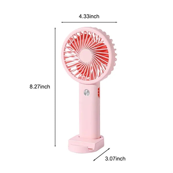3 Speeds Mini Portable Fan with Base