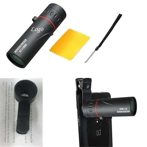 Portable Mini Monocular Telescope With Phone Adaptor