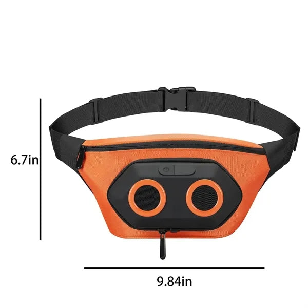 Outdoor Waterproof Speaker Waist Pack With Adjustable Strap