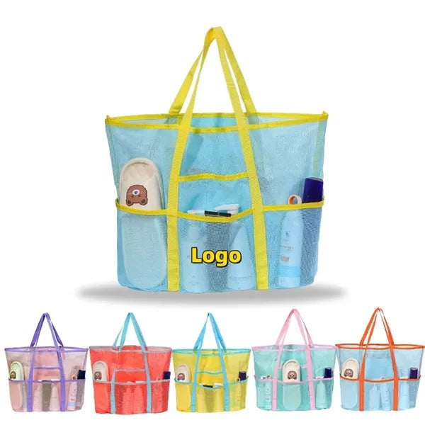 23.6" Big Size Quick-Dry Mesh Beach Bag
