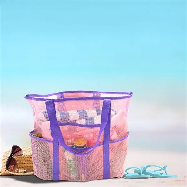 23.6" Big Size Quick-Dry Mesh Beach Bag