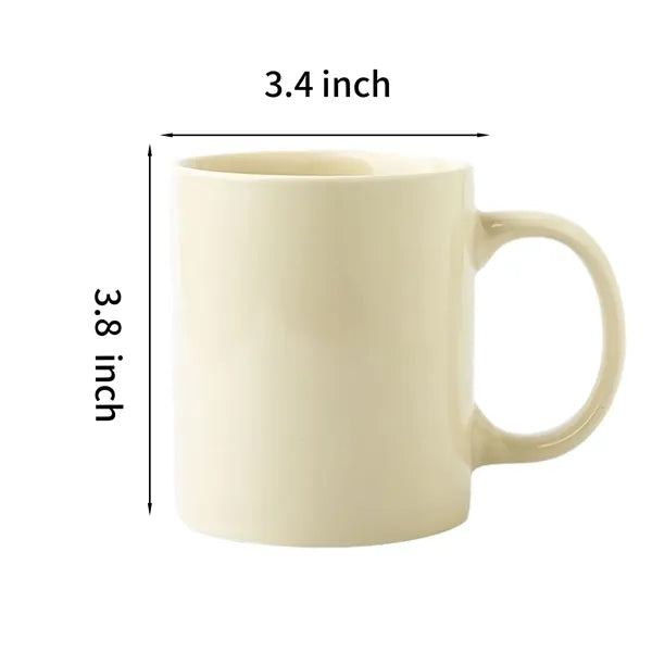 12oz Ceramic Coffee Mug with C-Handle
