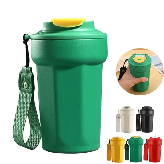 15oz Portable Insulated Coffee Cup with Leakproof Lid