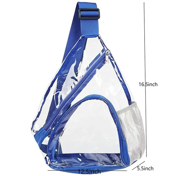 Clear PVC Sling Bag Stadium Approved