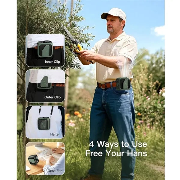Rechargeable Waist Clip Fan