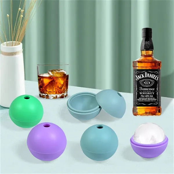 Round Sphere Whiskey Ice Ball Maker 1.8 In 2.2in 2.4in