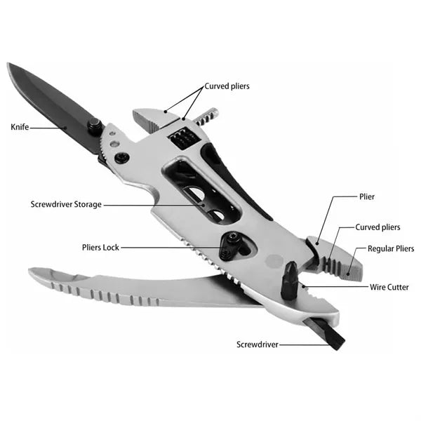 Multi-Purpose Wrench Compact Integrated Tool Pliers