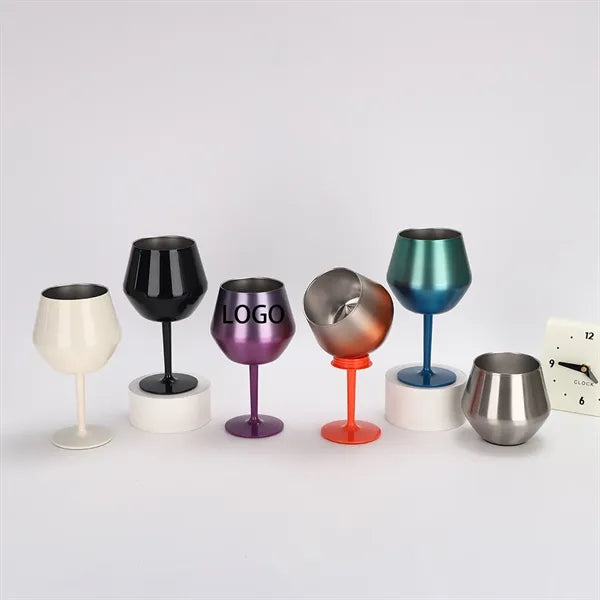 14OZ 2-in-1 Detachable Stainless Steel Tall Wine Glass