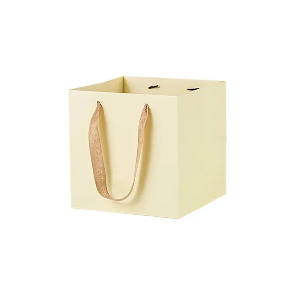 Square Kraft Paper Luxury Tote Bag