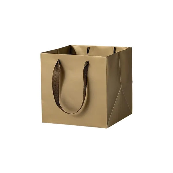 Square Kraft Paper Luxury Tote Bag