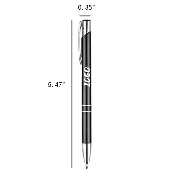 Metal Press Type Retractable Ballpoint Pen for Office