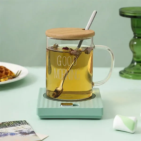 Automatic Heating Cup Coaster with 2 Modes for Home Office