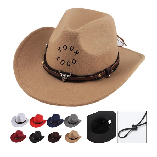 Retro Western Cowboy Felt Hat