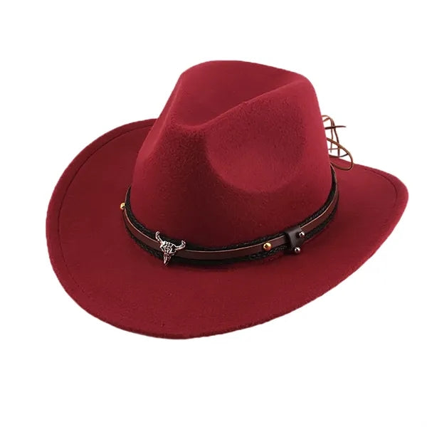 Retro Western Cowboy Felt Hat