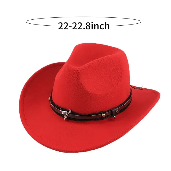 Retro Western Cowboy Felt Hat